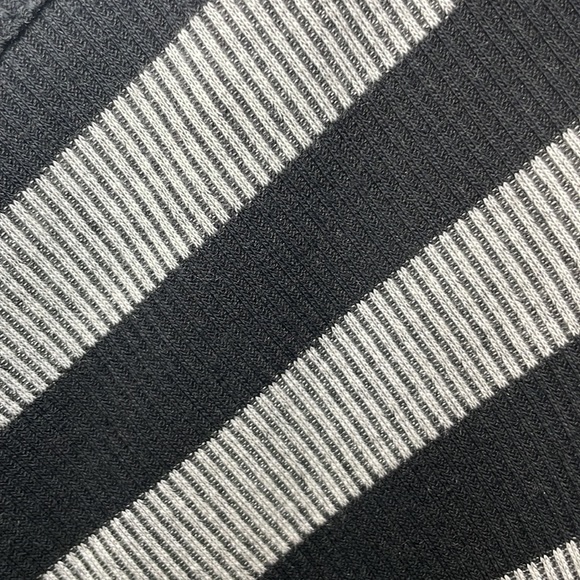 Black and Grey Chevron Striped Midi Dress size XXL - Picture 4 of 7